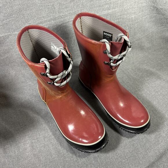BOGS Urban Farmer Red Waterproof Boots Womens 10 - Picture 1 of 10